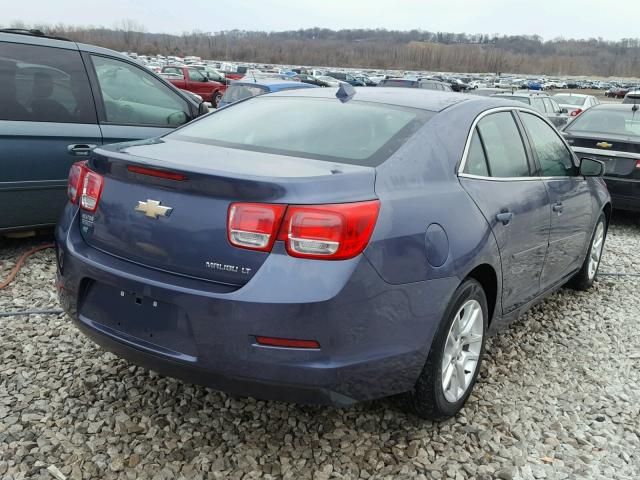 1G11C5SL6EF201687 - 2014 CHEVROLET MALIBU 1LT BLUE photo 4
