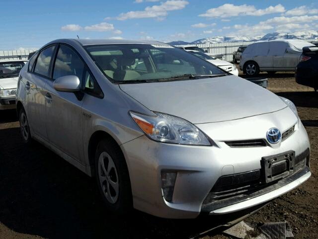 JTDKN3DU2E1770534 - 2014 TOYOTA PRIUS SILVER photo 1