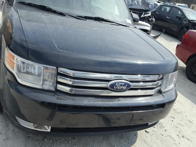 2FMGK5BCXBBD17309 - 2011 FORD FLEX SE BLACK photo 7