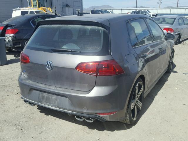 WVWUF7AU7GW236999 - 2016 VOLKSWAGEN GOLF R GRAY photo 4