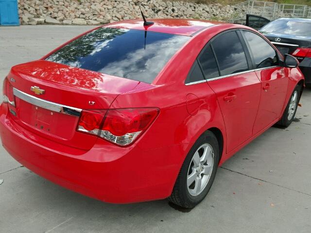 1G1PC5SB3E7413622 - 2014 CHEVROLET CRUZE LT RED photo 4