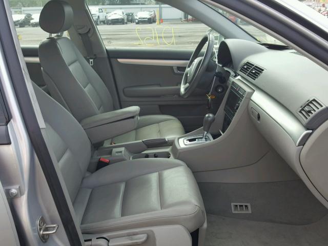 WAUAF78E57A247169 - 2007 AUDI A4 2 SILVER photo 5