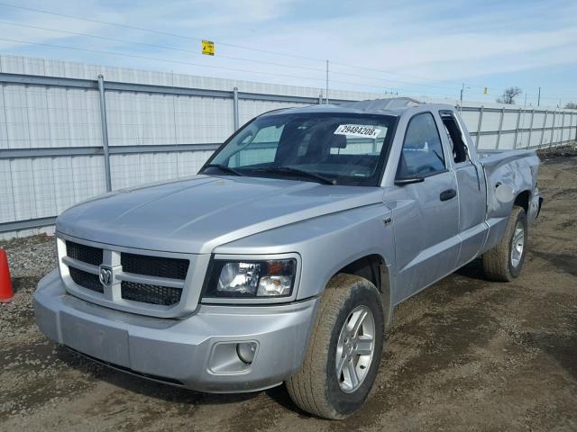 1D7RE3BP8BS646226 - 2011 DODGE DAKOTA SLT SILVER photo 2