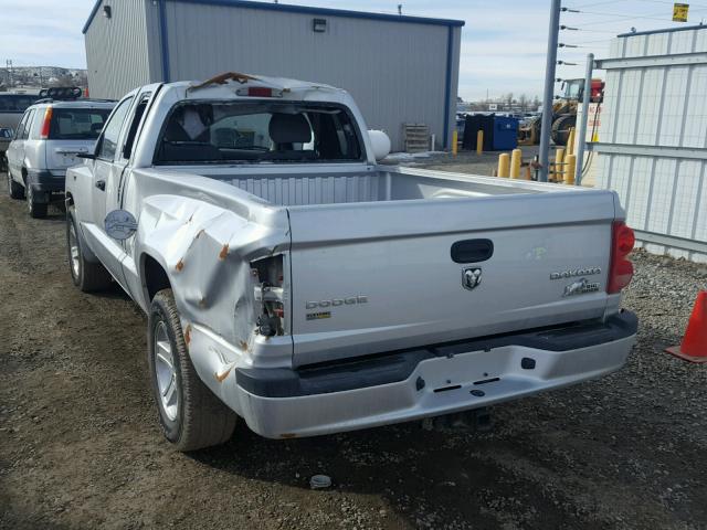 1D7RE3BP8BS646226 - 2011 DODGE DAKOTA SLT SILVER photo 3