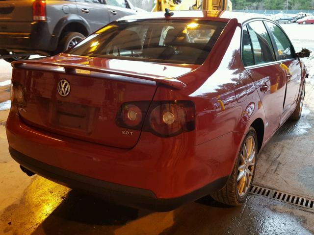 3VWRJ71K98M145878 - 2008 VOLKSWAGEN JETTA WOLF RED photo 4