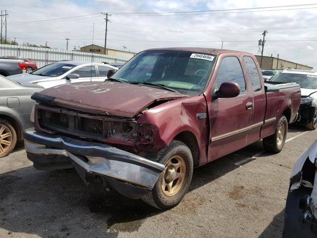 1FTZX1722WKB23179 - 1998 FORD F150 MAROON photo 2