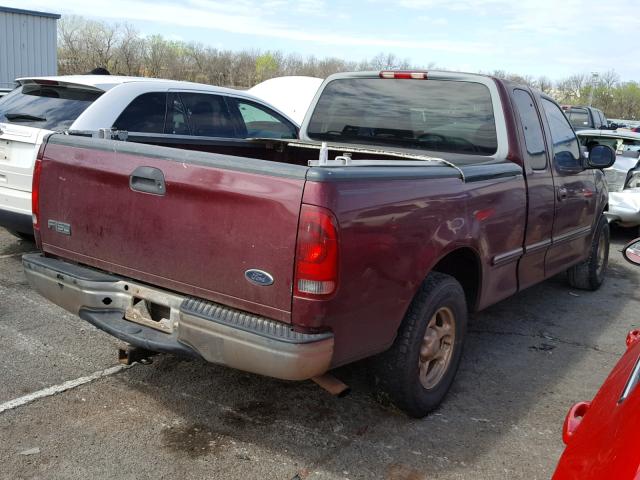 1FTZX1722WKB23179 - 1998 FORD F150 MAROON photo 4