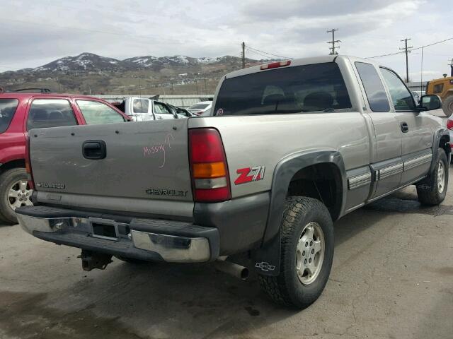 1GCEK19T9YE156488 - 2000 CHEVROLET SILVERADO GRAY photo 4