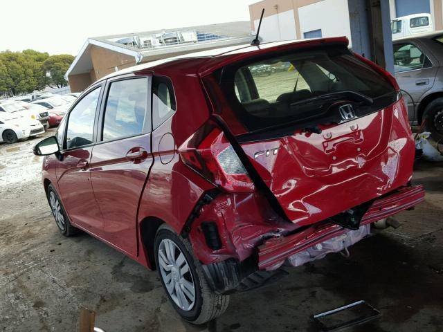 JHMGK5H56GX011784 - 2016 HONDA FIT LX RED photo 3