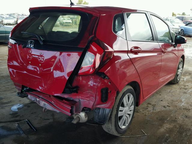 JHMGK5H56GX011784 - 2016 HONDA FIT LX Kırmızı fotoğraf 4