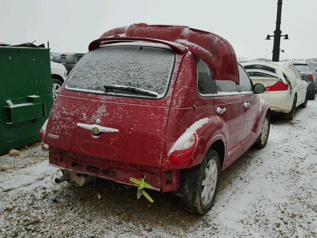 3A4FY48BX7T595172 - 2007 CHRYSLER PT CRUISER RED photo 4