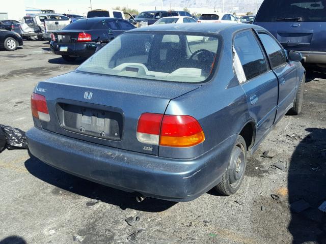 2HGEJ6620VH529791 - 1997 HONDA CIVIC DX GREEN photo 4