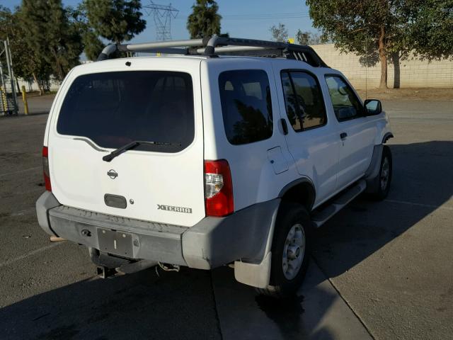 5N1ED28T4YC592478 - 2000 NISSAN XTERRA XE WHITE photo 4