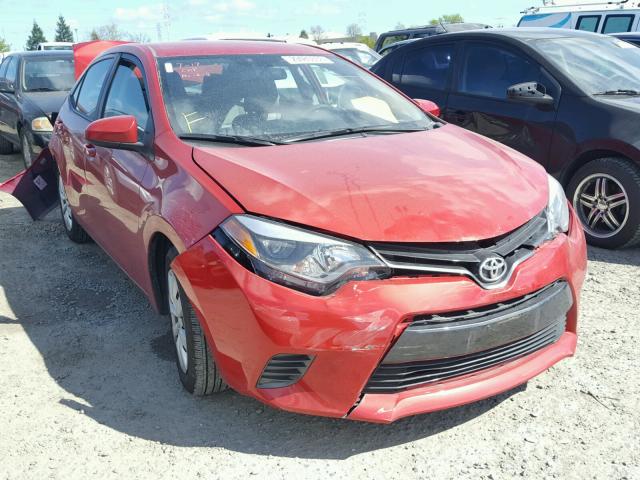 5YFBURHE3GP382171 - 2016 TOYOTA COROLLA L RED photo 1