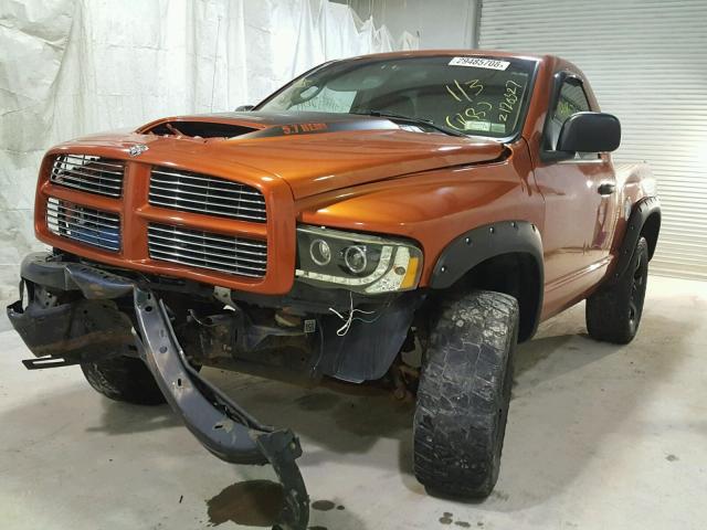 1D7HU16D15J626347 - 2005 DODGE RAM 1500 ORANGE photo 2