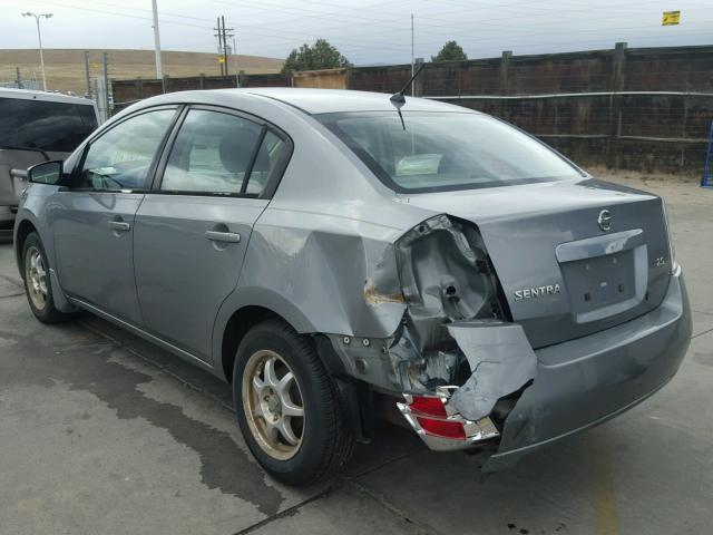 3N1AB61E87L632711 - 2007 NISSAN SENTRA 2.0 SILVER photo 3