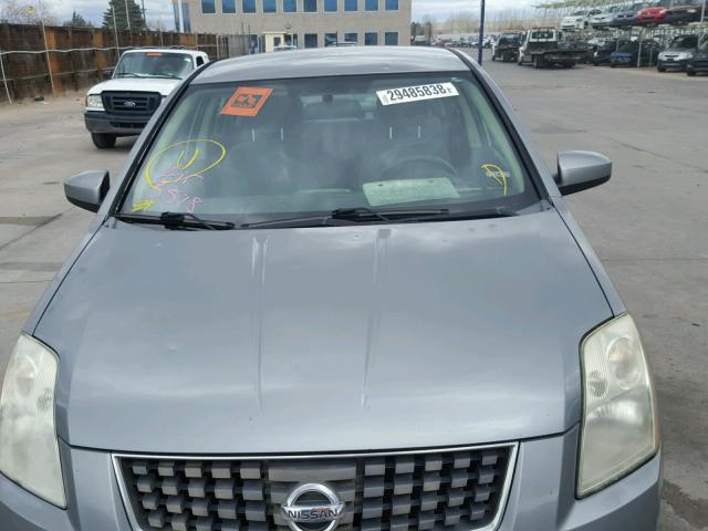 3N1AB61E87L632711 - 2007 NISSAN SENTRA 2.0 SILVER photo 9