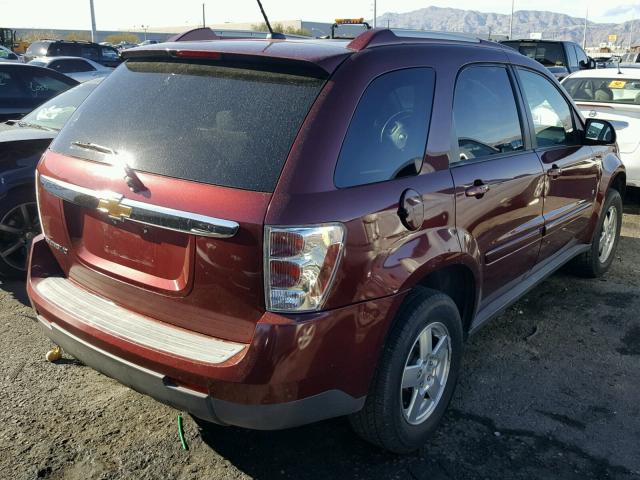 2CNDL33F186049703 - 2008 CHEVROLET EQUINOX LT BURGUNDY photo 4