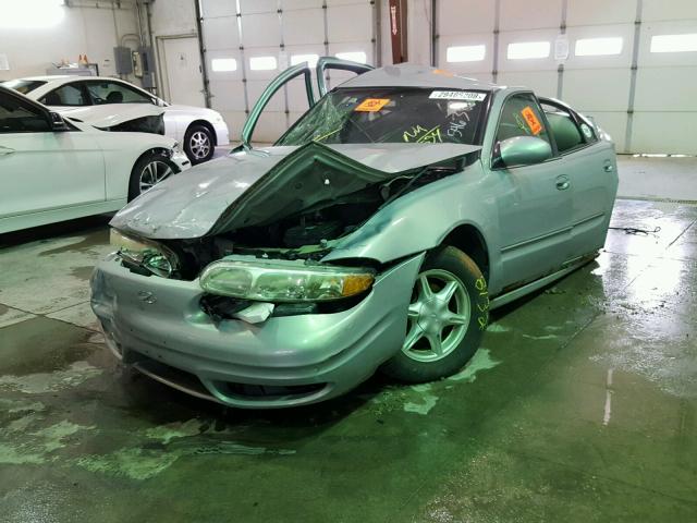 1G3NL52E8XC424554 - 1999 OLDSMOBILE ALERO GL SILVER photo 2