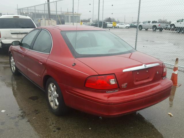 1MEFM50UX1A615972 - 2001 MERCURY SABLE GS RED photo 3