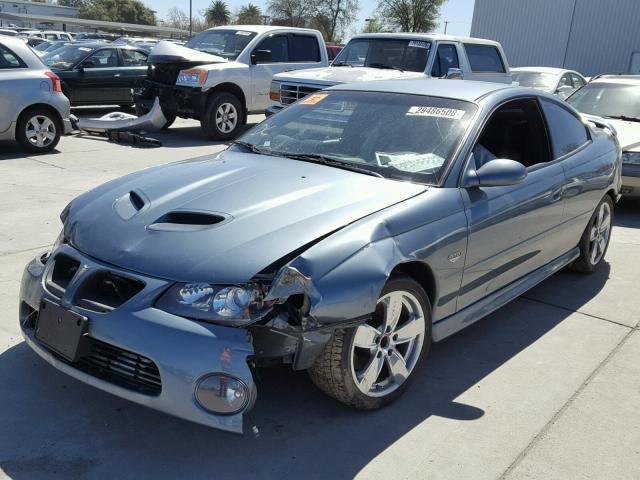 6G2VX12U96L546446 - 2006 PONTIAC GTO BLUE photo 2