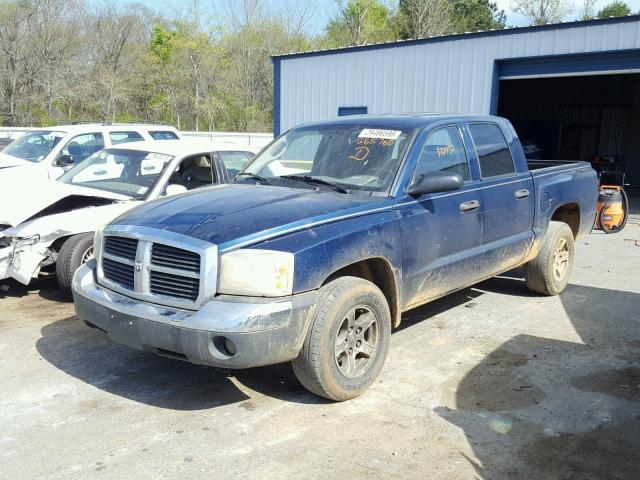 1D7HE48K55S265760 - 2005 DODGE DAKOTA QUA BLUE photo 9