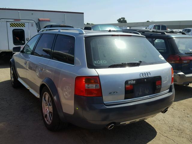 WA1YD54B72N114979 - 2002 AUDI ALLROAD SILVER photo 3