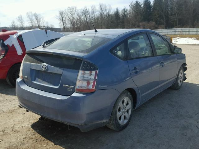 JTDKB20U853098721 - 2005 TOYOTA PRIUS BLUE photo 4