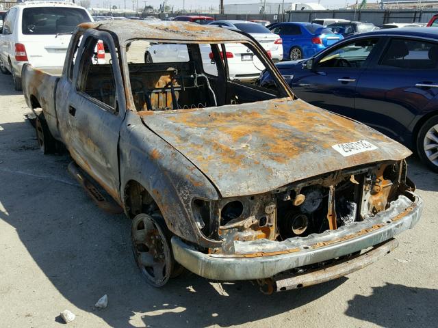 5TESM92N14Z366887 - 2004 TOYOTA TACOMA XTR BURN photo 1