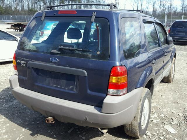 1FMCU01142KA95609 - 2002 FORD ESCAPE XLS BLUE photo 4