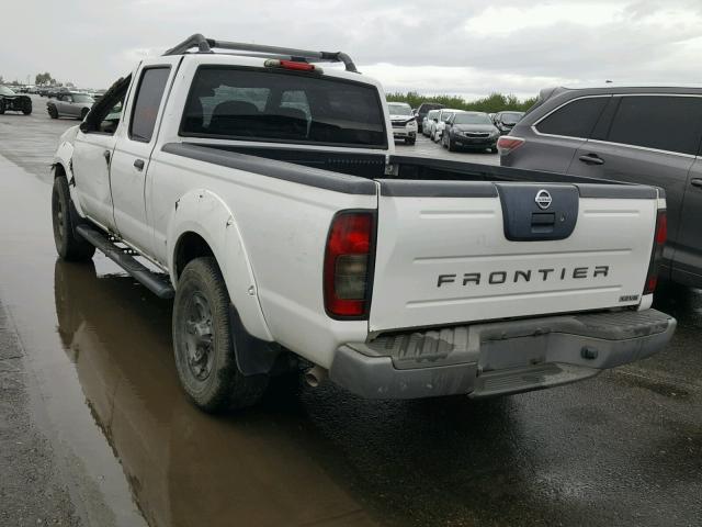 1N6ED29X34C400772 - 2004 NISSAN FRONTIER C WHITE photo 3