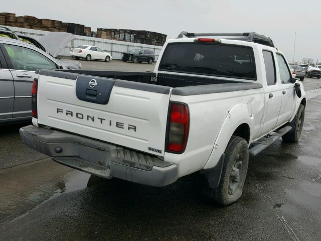 1N6ED29X34C400772 - 2004 NISSAN FRONTIER C WHITE photo 4