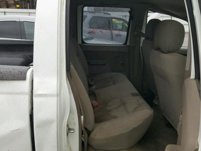 1N6ED29X34C400772 - 2004 NISSAN FRONTIER C WHITE photo 6