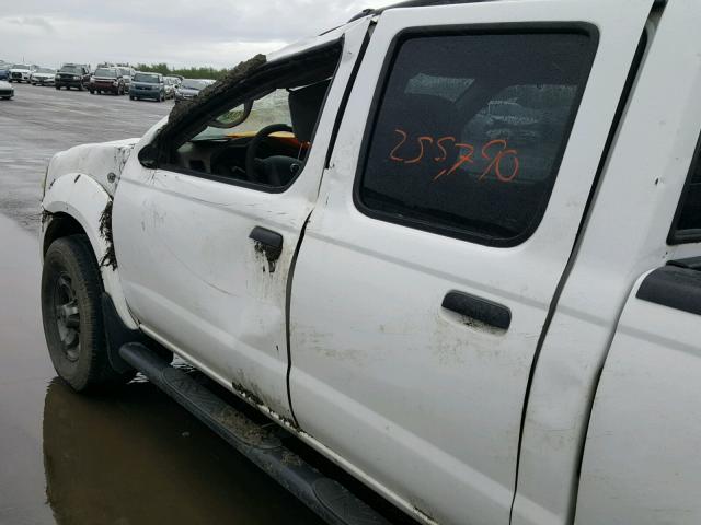 1N6ED29X34C400772 - 2004 NISSAN FRONTIER C WHITE photo 9