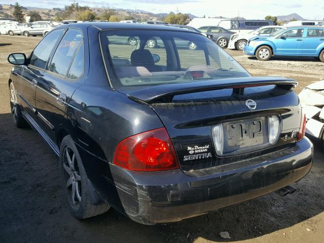 3N1AB51A95L453128 - 2005 NISSAN SENTRA SE- BLACK photo 3