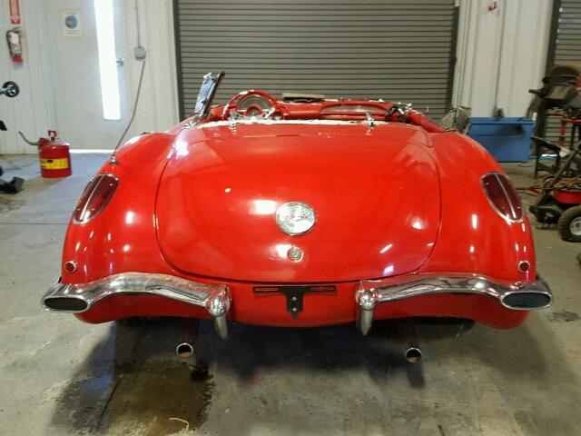 J59S106015 - 1959 CHEVROLET CORVETTE RED photo 9