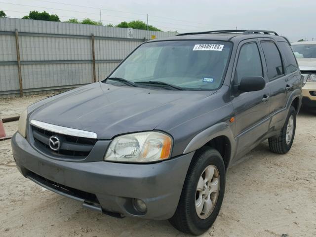 4F2YU08172KM28434 - 2002 MAZDA TRIBUTE LX GRAY photo 2