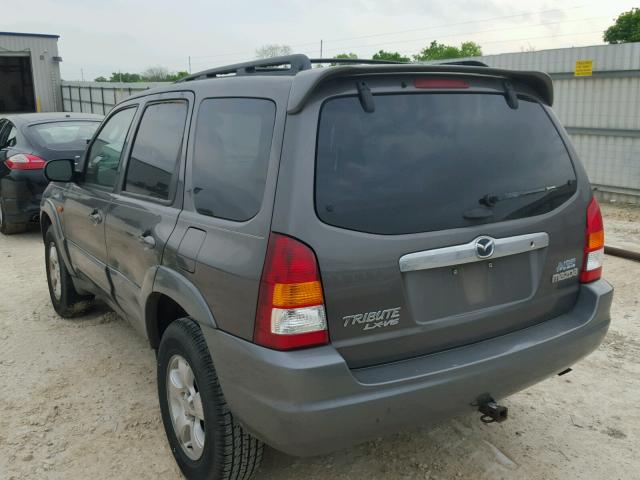 4F2YU08172KM28434 - 2002 MAZDA TRIBUTE LX GRAY photo 3