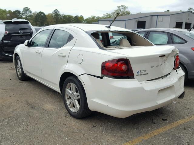 1B3BD1FBXBN513629 - 2011 DODGE AVENGER MA WHITE photo 3