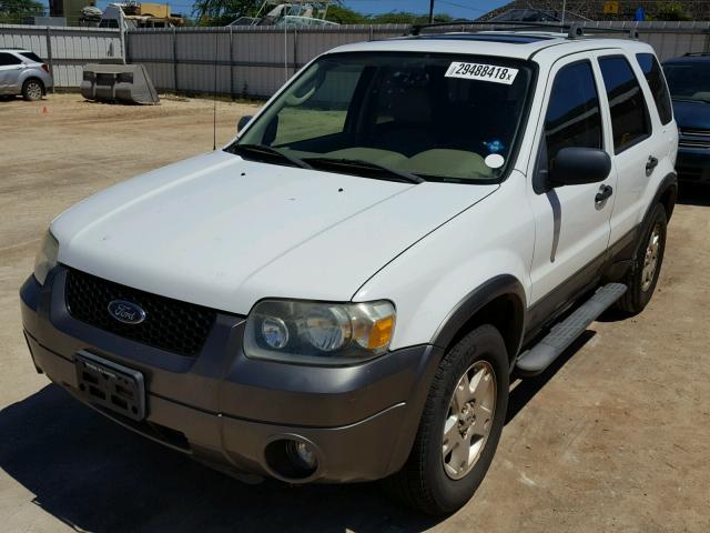 1FMCU03156KA78661 - 2006 FORD ESCAPE XLT WHITE photo 2