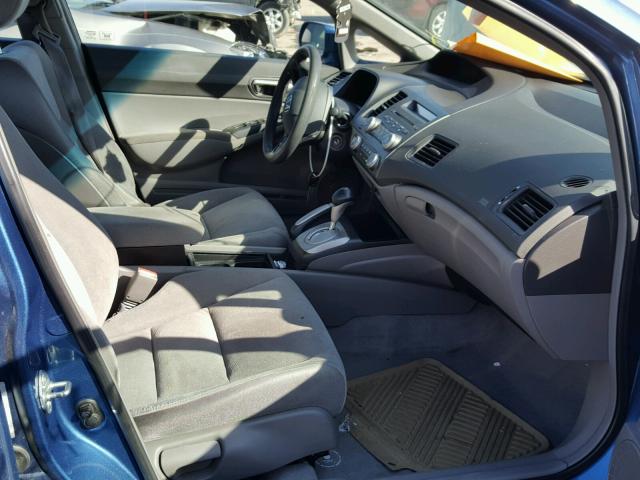 1HGFA16566L018401 - 2006 HONDA CIVIC LX BLUE photo 5