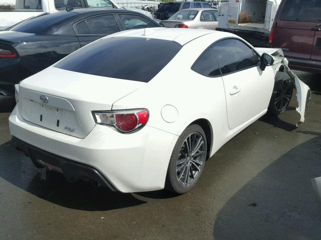 JF1ZNAA19G9708054 - 2016 TOYOTA SCION FR-S WHITE photo 4