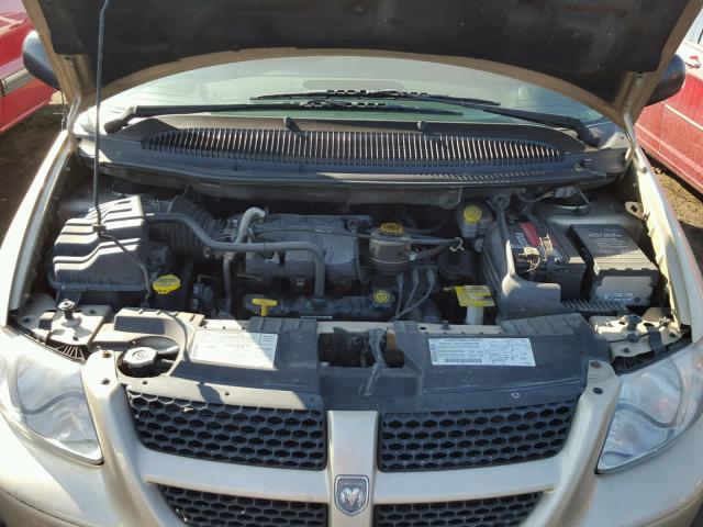 1B4GP45381B180996 - 2001 DODGE CARAVAN SP GOLD photo 7