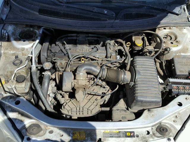 1C3EL46X16N102657 - 2006 CHRYSLER SEBRING SILVER photo 7