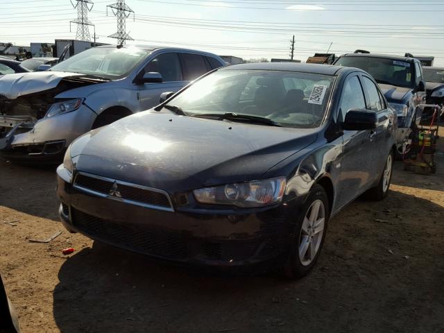 JA3AU26U38U000768 - 2008 MITSUBISHI LANCER ES BLACK photo 2