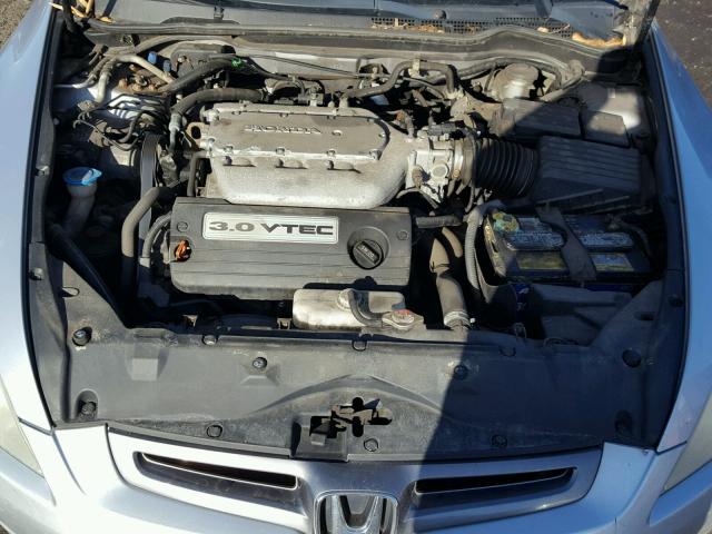 1HGCM66504A043021 - 2004 HONDA ACCORD EX SILVER photo 7