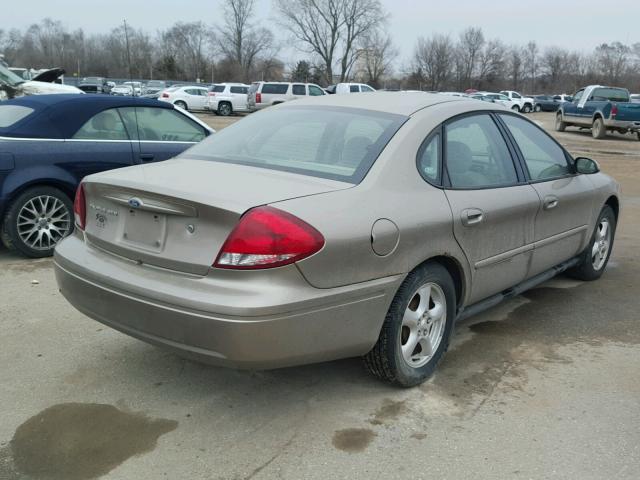 1FAFP55U54G117168 - 2004 FORD TAURUS SES TAN photo 4