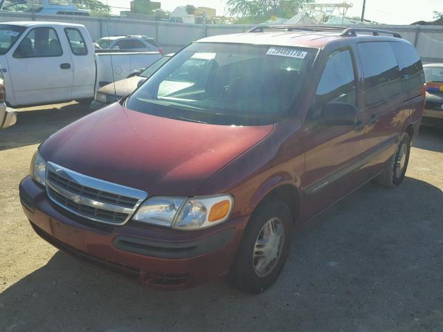 1GNDX03E92D166525 - 2002 CHEVROLET VENTURE RED photo 2