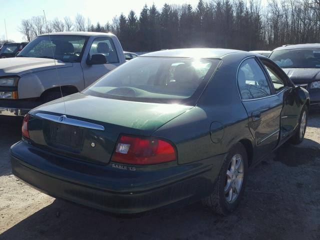 1MEFM55S7YA601285 - 2000 MERCURY SABLE LS P GREEN photo 4