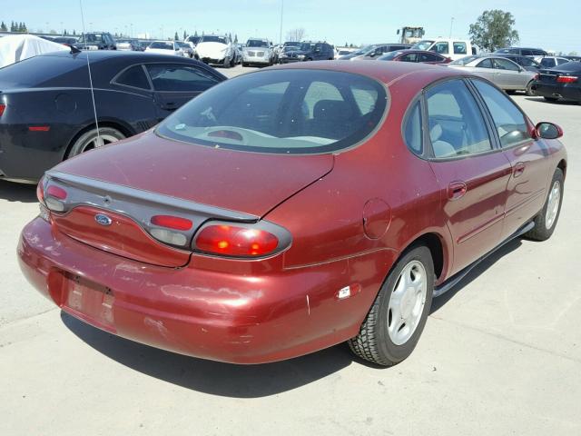 1FAFP52U3WG267660 - 1998 FORD TAURUS LX RED photo 4